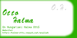 otto halma business card